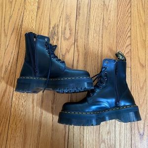 Dr. Martens Jadon smooth leather platform boots